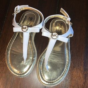 Michael Kors T-Strap Bow Toddler Sandal size 12